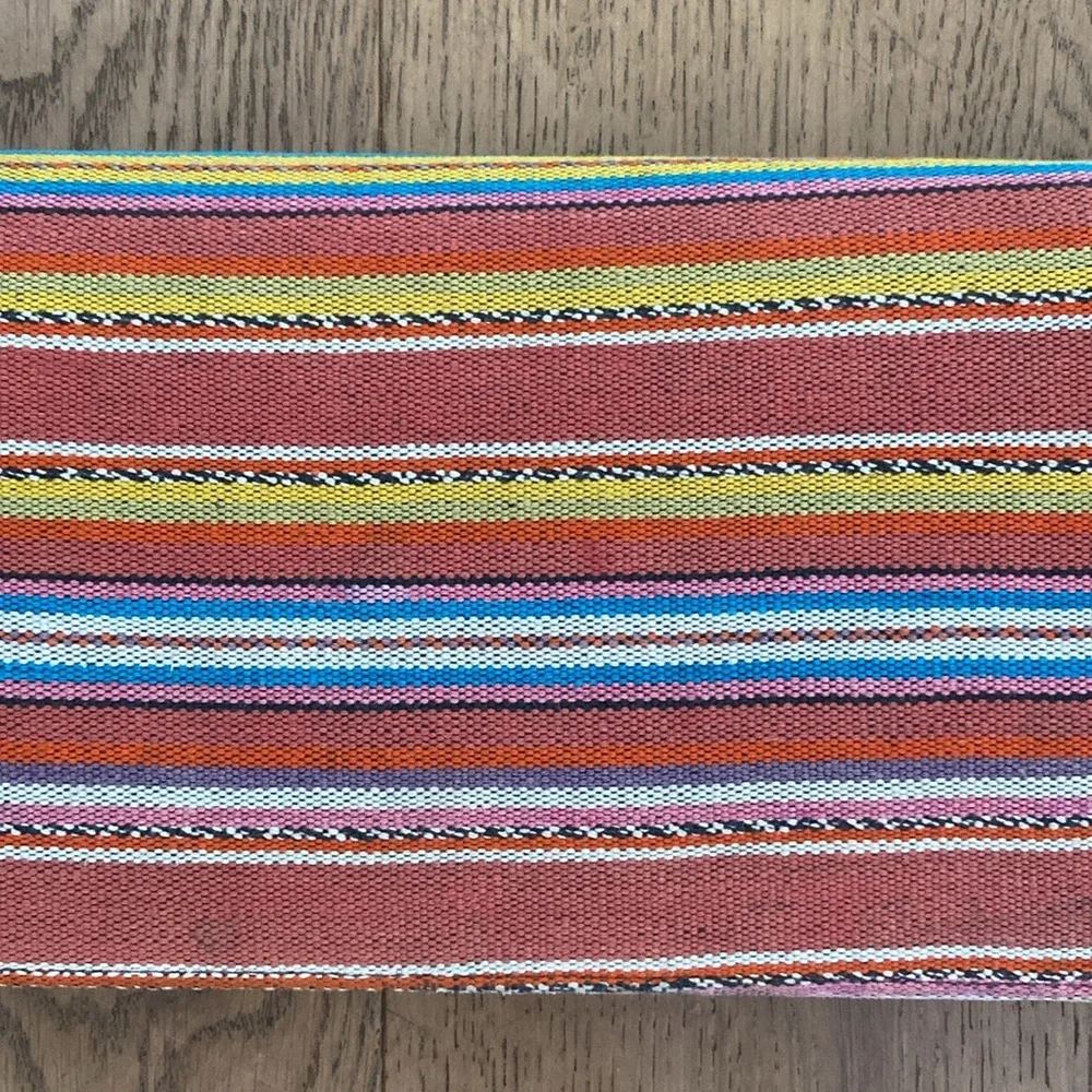 Ronny Kobo Striped Clutch